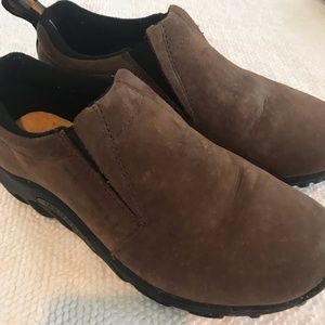 Sz 5 Boys Merrell Brown Suede Loafers/Moccasins